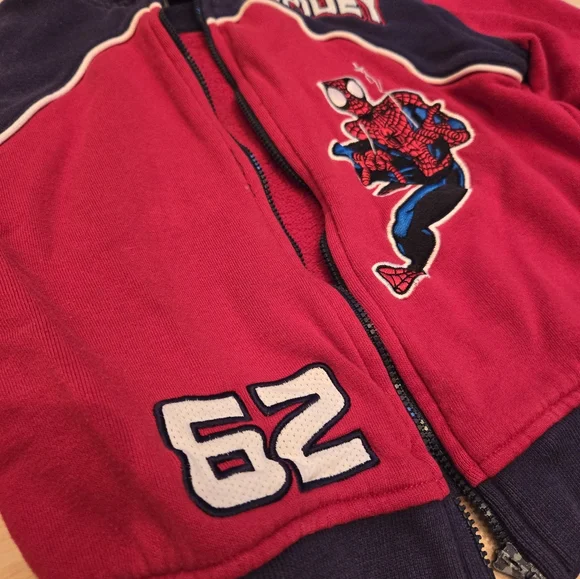 Vintage Y2K (2005) Marvel Spiderman sweatshirt track jacket - Picture 8 of 8